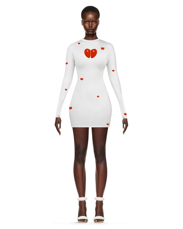 Honeyed Hearts Long Sleeve Mini Dress